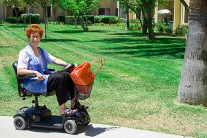 Driving an Electric Cart for the Day!